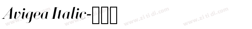 Avigea Italic字体转换 Avigea Italic字体转换